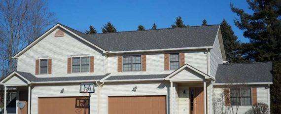 New shingle roof on home