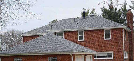 New shingle roof on home