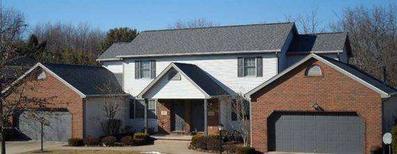 New shingle roof on home