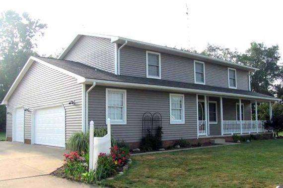 New shingle roof installation