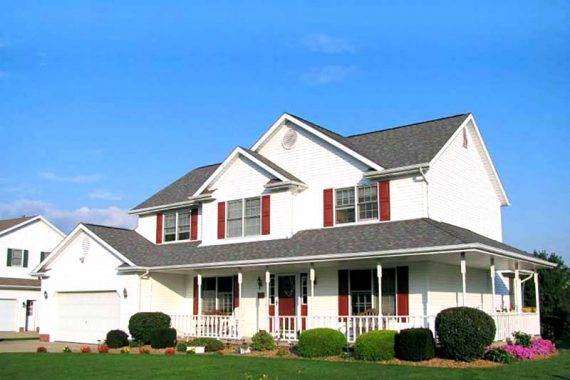 New shingle roof installation